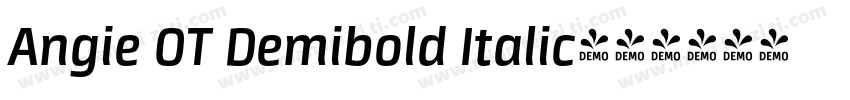 Angie OT Demibold Italic字体转换